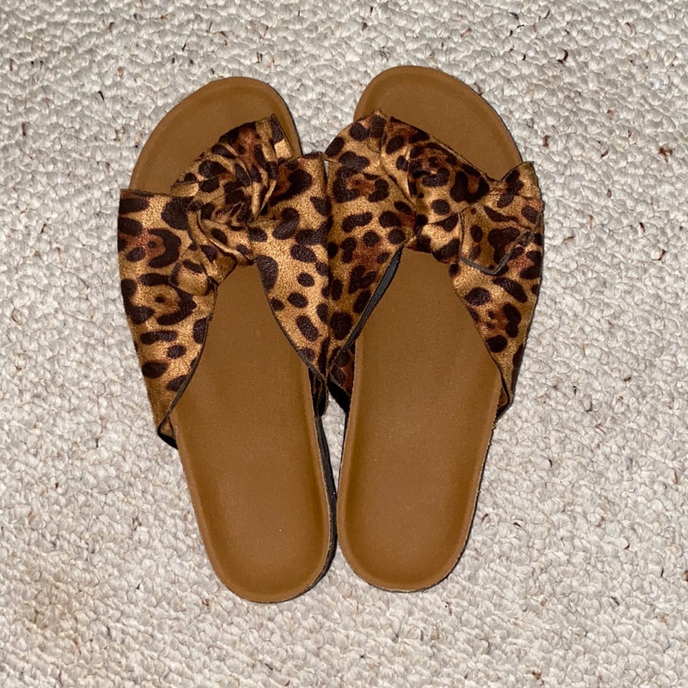Cheetah Print Summer Sandals